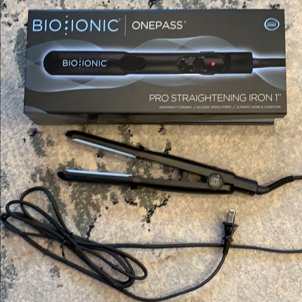 Bio Ionic Pro Straightening Iron 1” Nanoionic